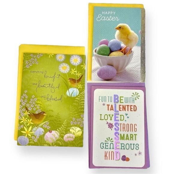 Hallmark Easter Blessings Greeting Card Bundle of 6 - Picture 1 of 14
